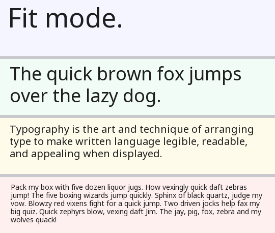 Fit mode - wrap, shrink, truncate