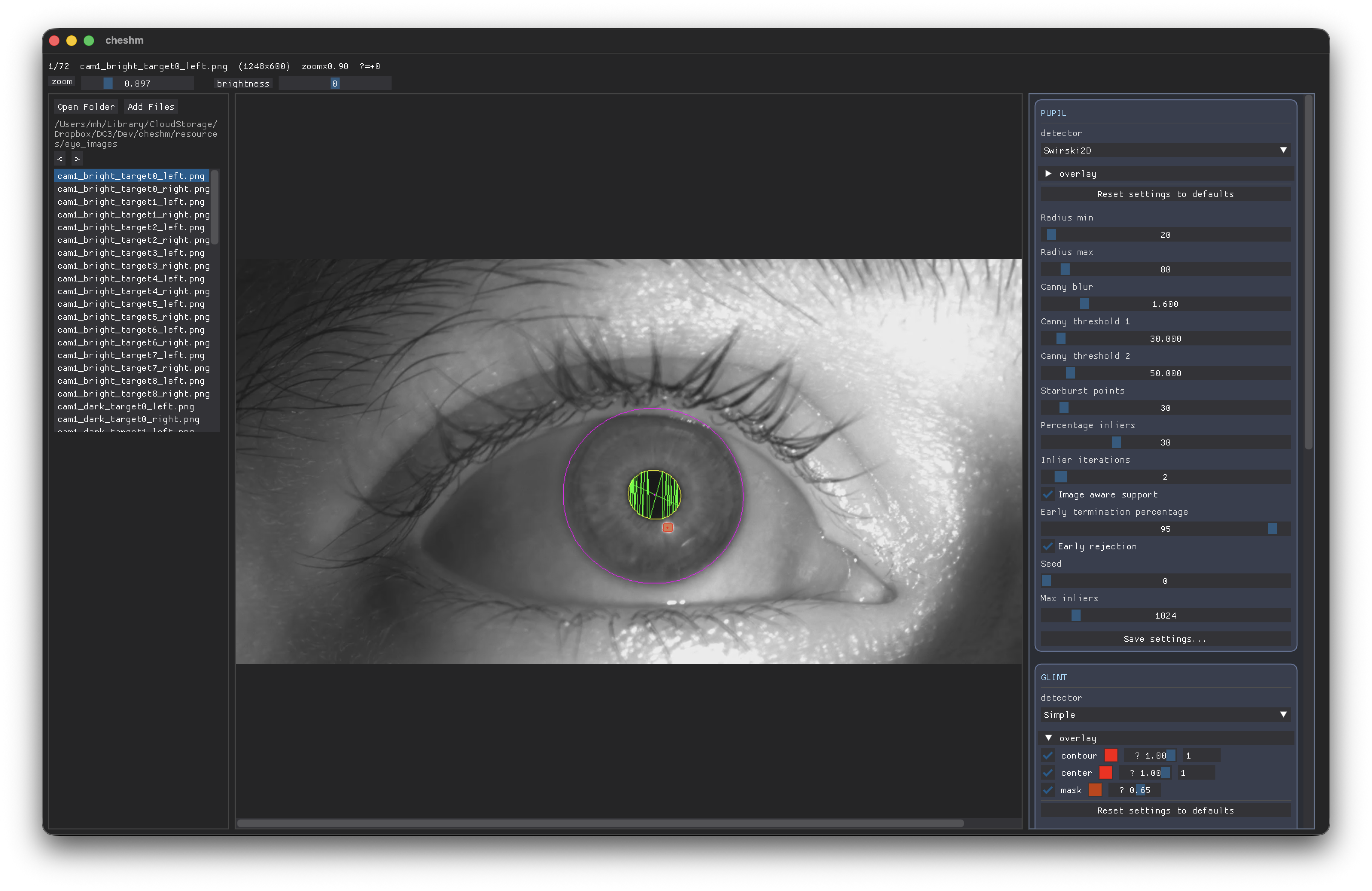 cheshm GUI