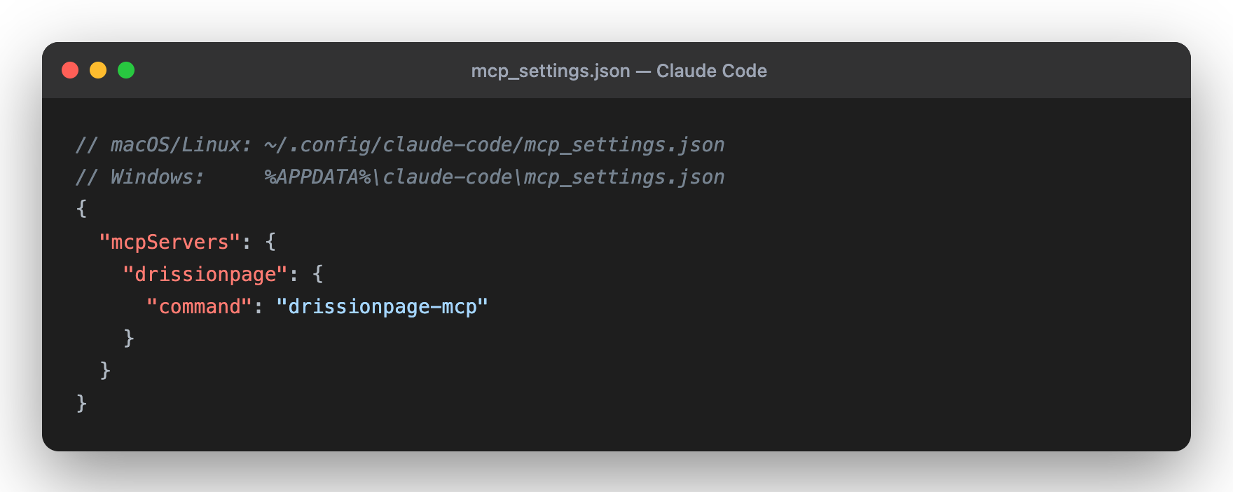 Claude Code mcp_settings.json
