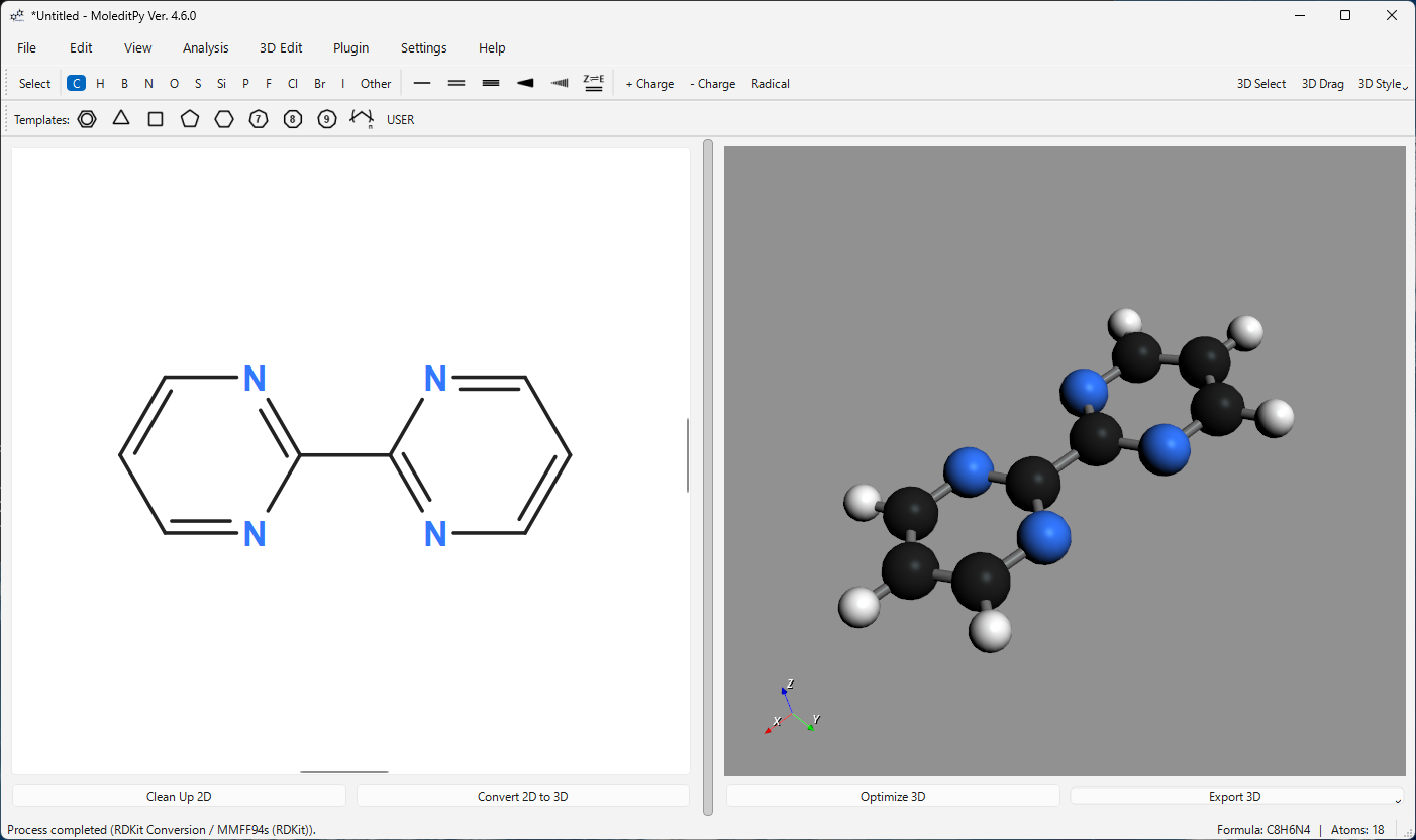 MoleditPy screenshot