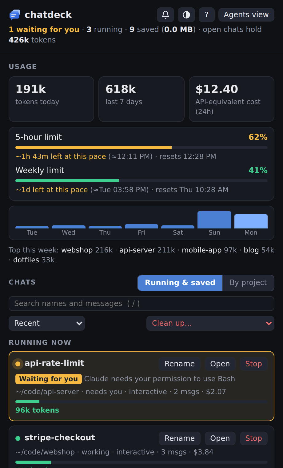 the pop-up from the corner button