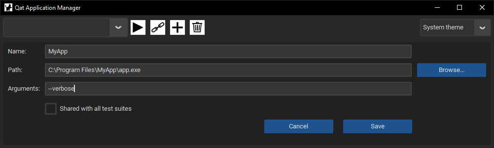 "New app"