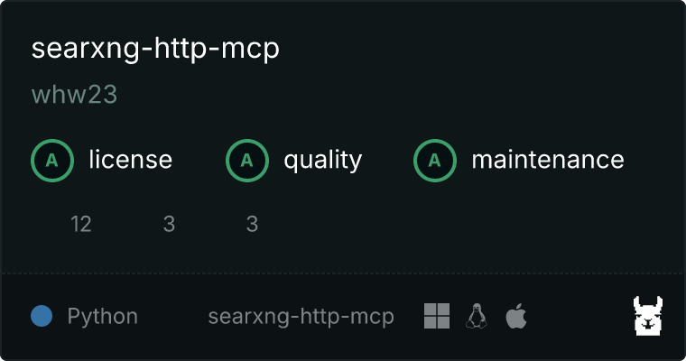 searxng-http-mcp MCP server