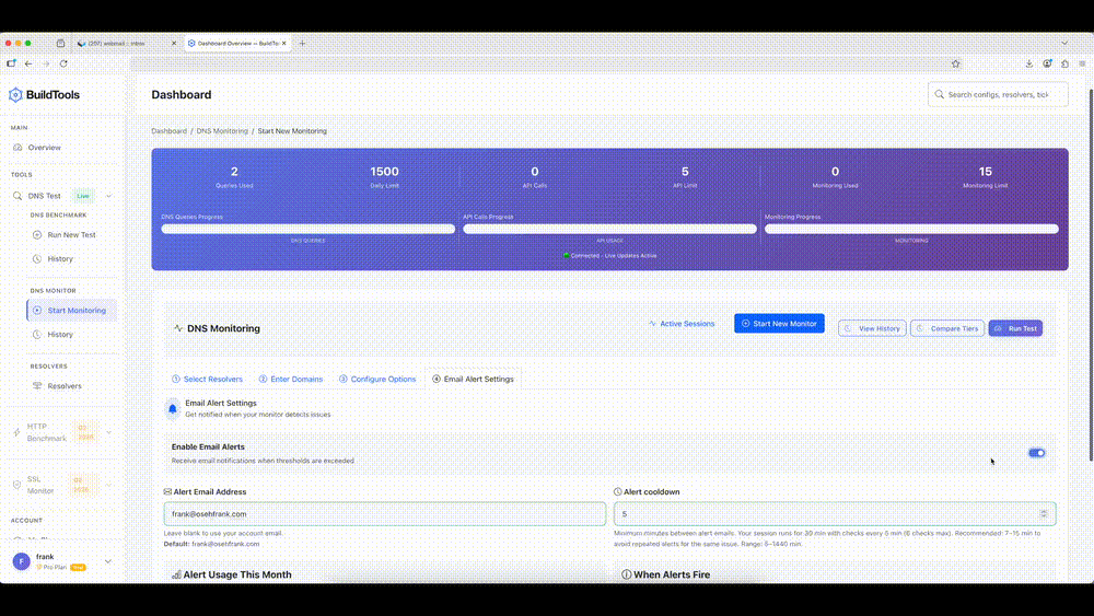 Real Time Tracking -Web UI