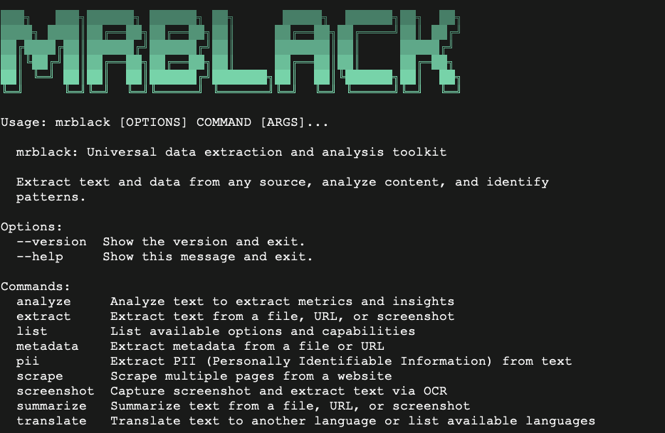 Mr. Black