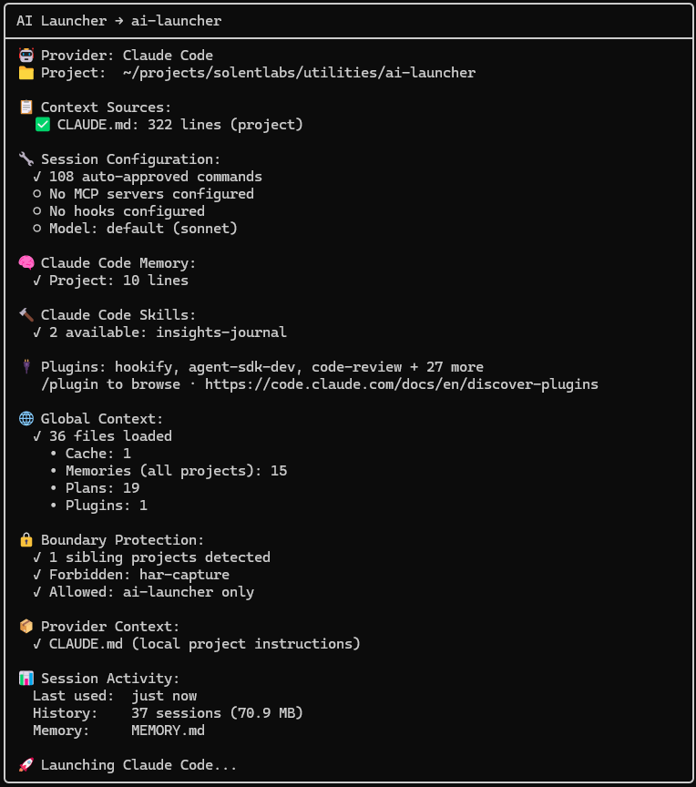 AI Launcher - Startup Report