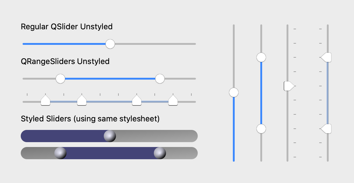 range sliders