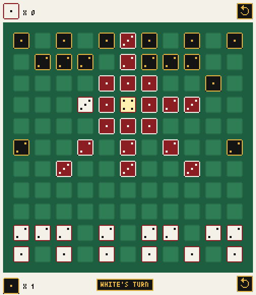 A white 3 with a free path to the top row