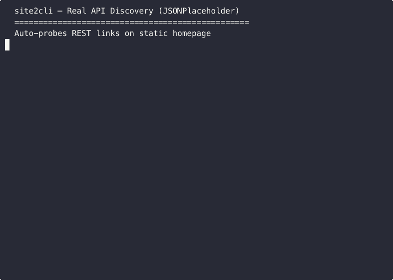 JSONPlaceholder auto-probe discovery