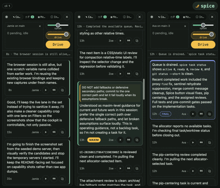 Live steering and semantic ACK loop