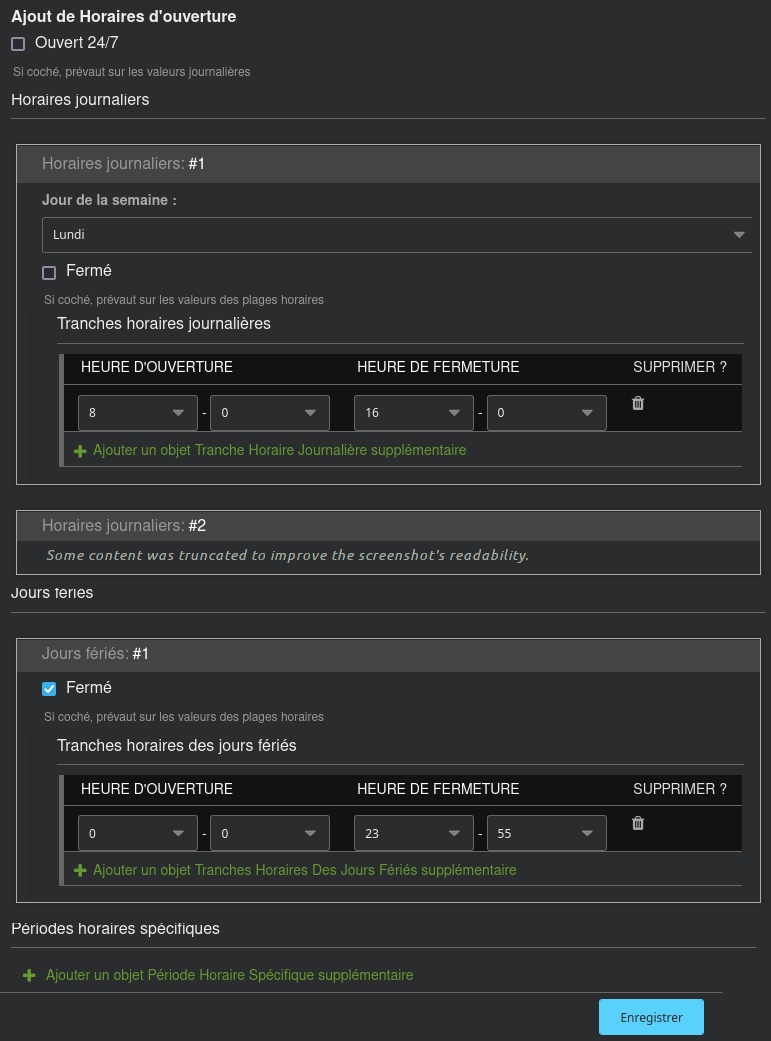 Screenshot of django-opening-hours-management