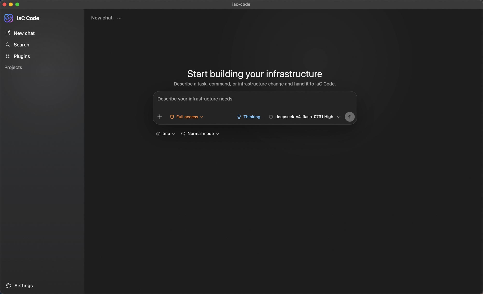 IaC Code Desktop app