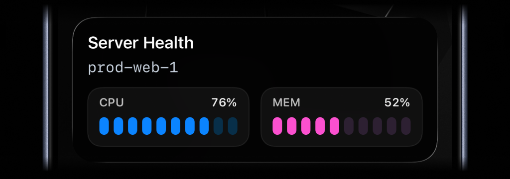 Metrics update example