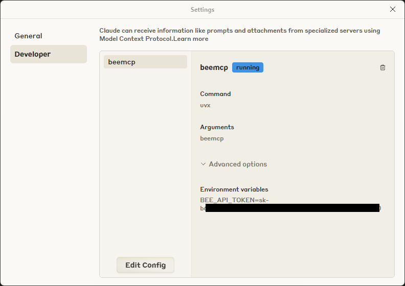 Example Claude Desktop Configuration