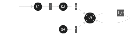 DFA object after removing a state