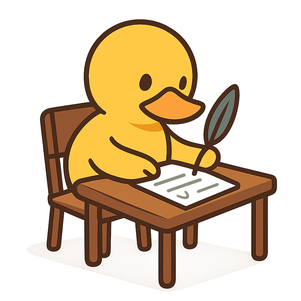 Queuack Mascot