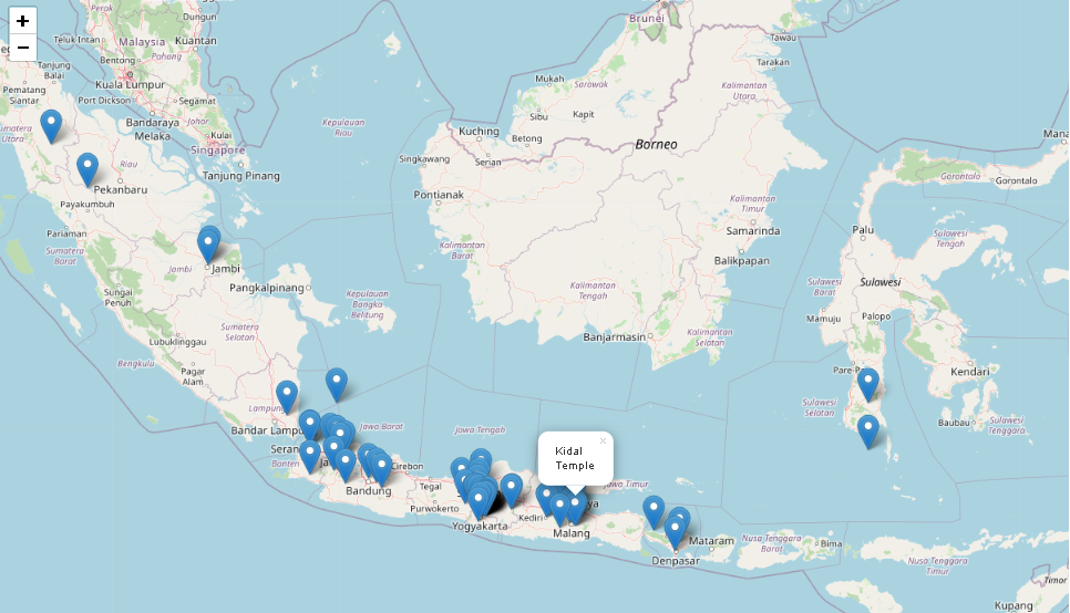 DBpedia:Map of Temples in Indonesia