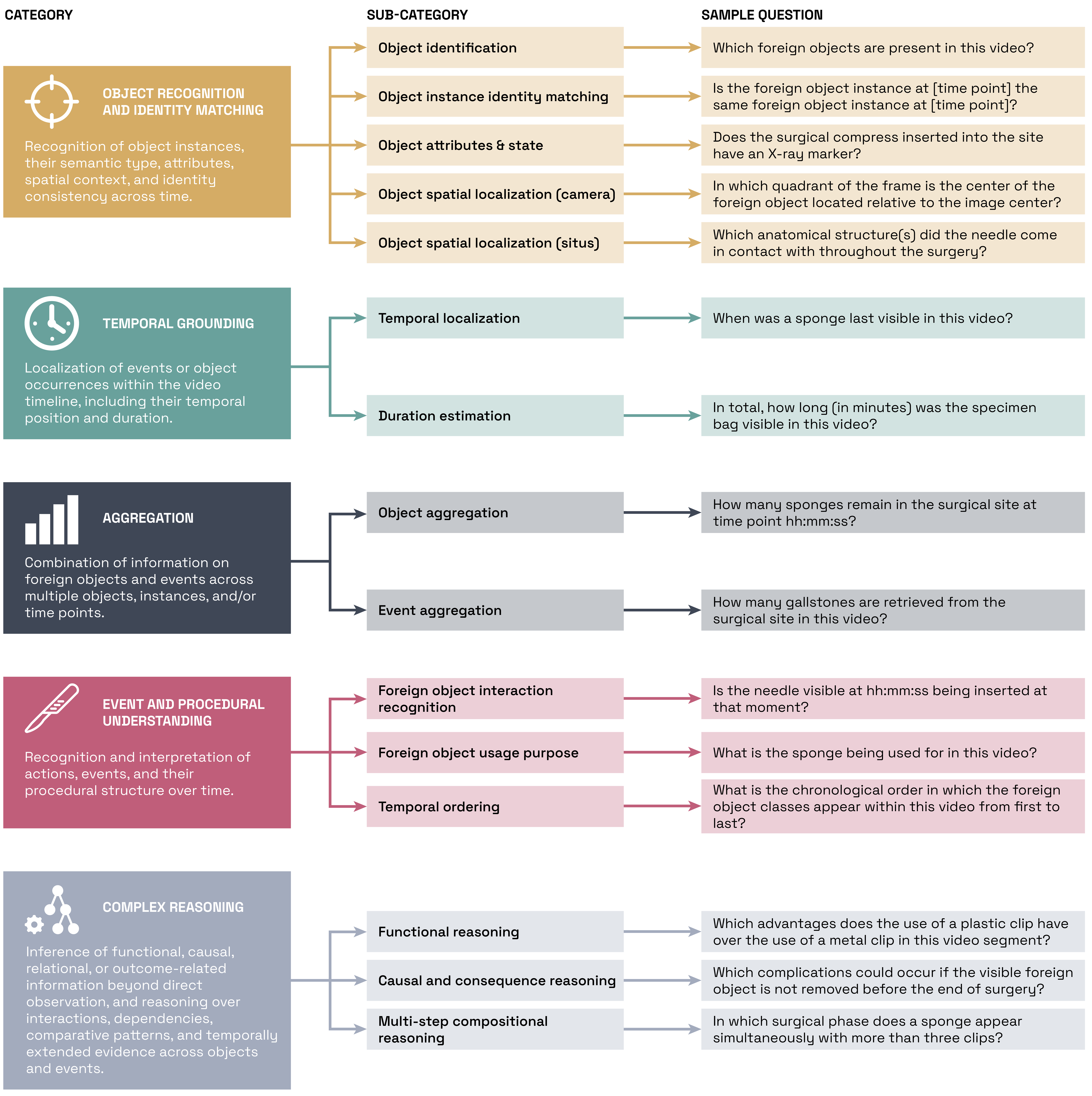 SAVE FOCUS capability taxonomy with example questions