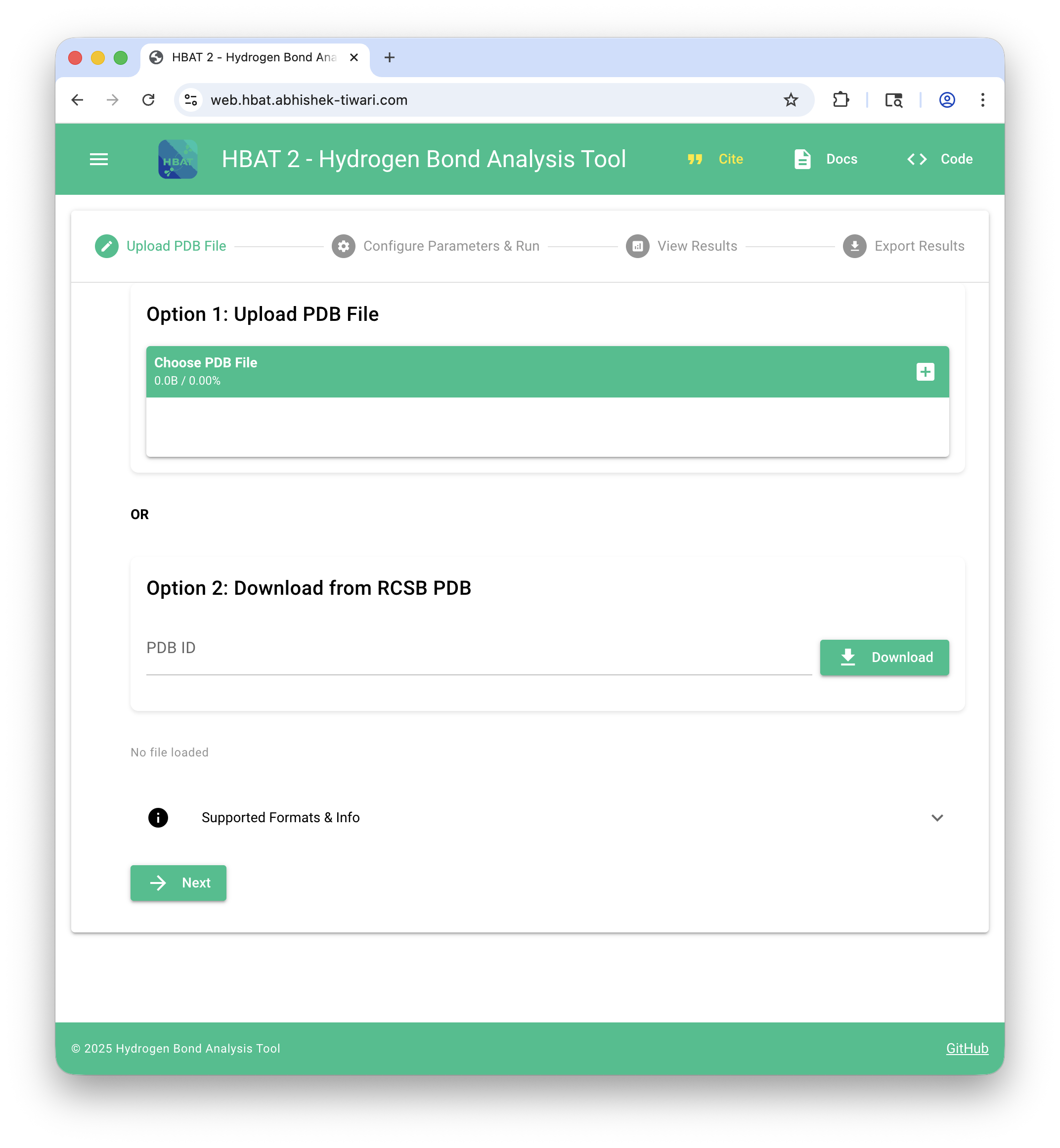 HBAT Web