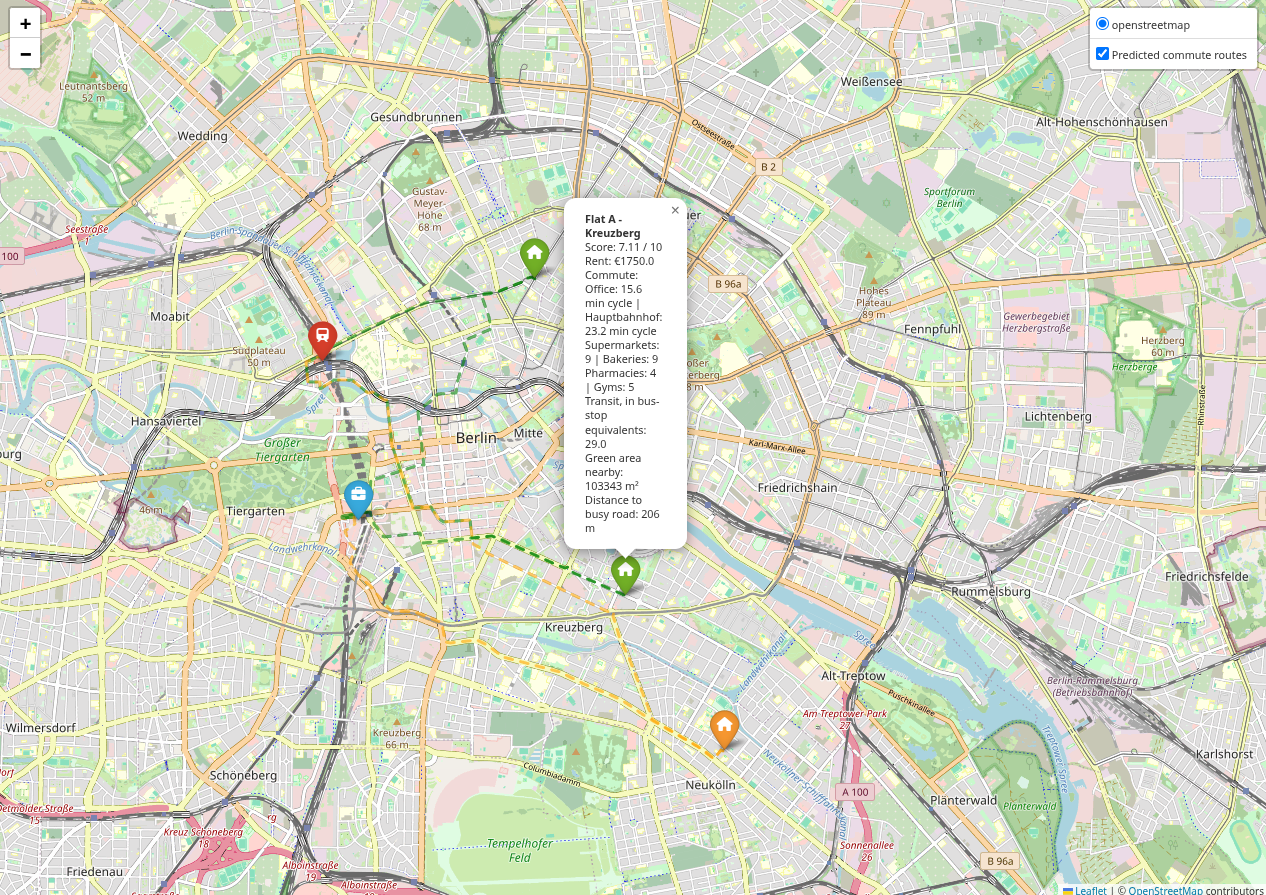 Interactive Folium map