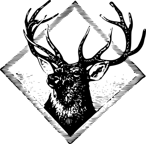 Logo featuring a stag