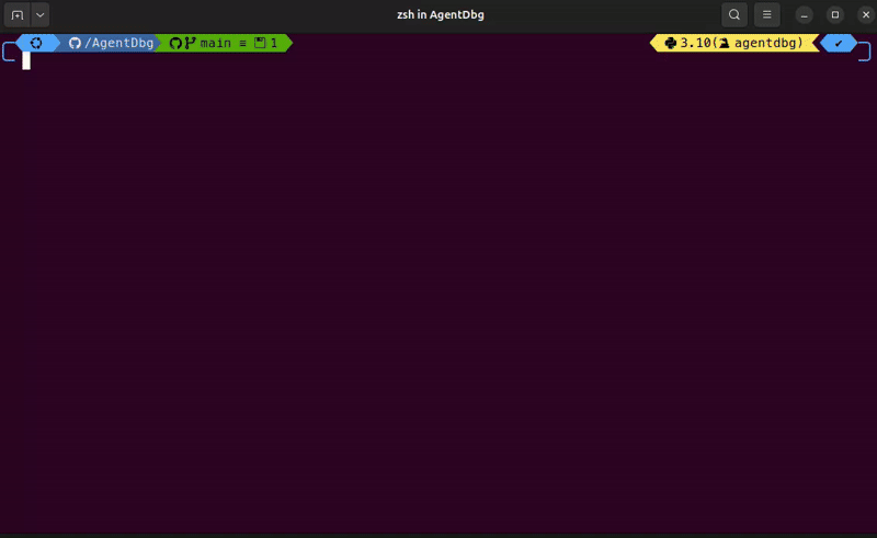 Pure Pythonic Agent Timeline UI