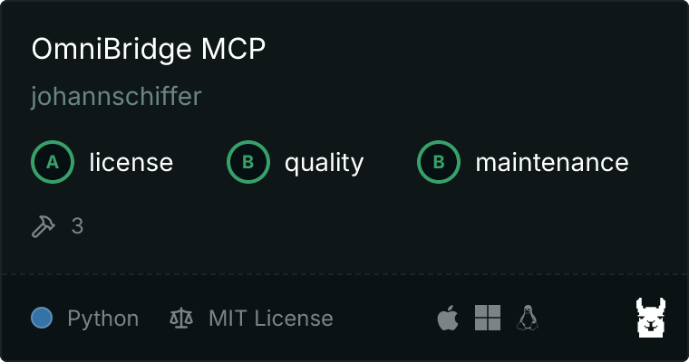 omnibridge-mcp MCP server