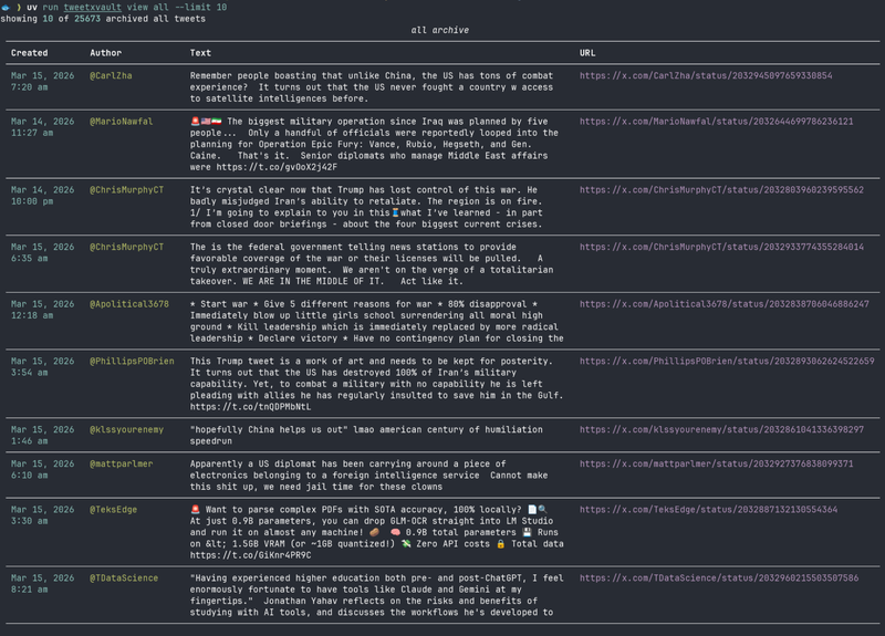 tweetxvault view all