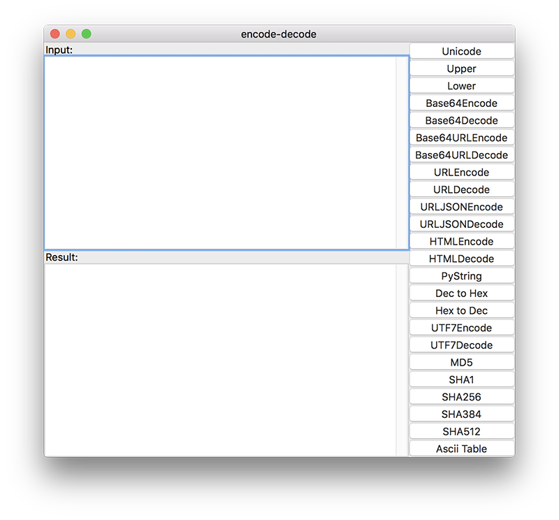 main interface