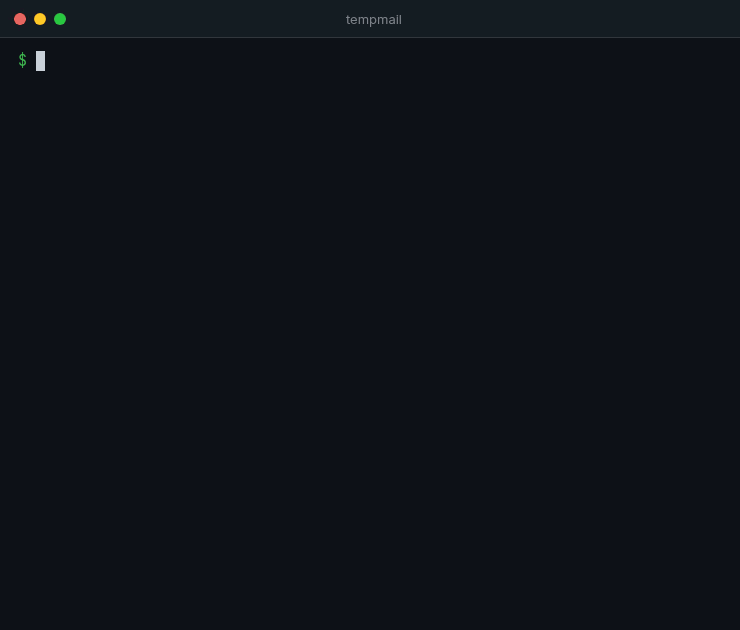 tempmail creating an inbox, receiving a verification email and copying the OTP to the clipboard