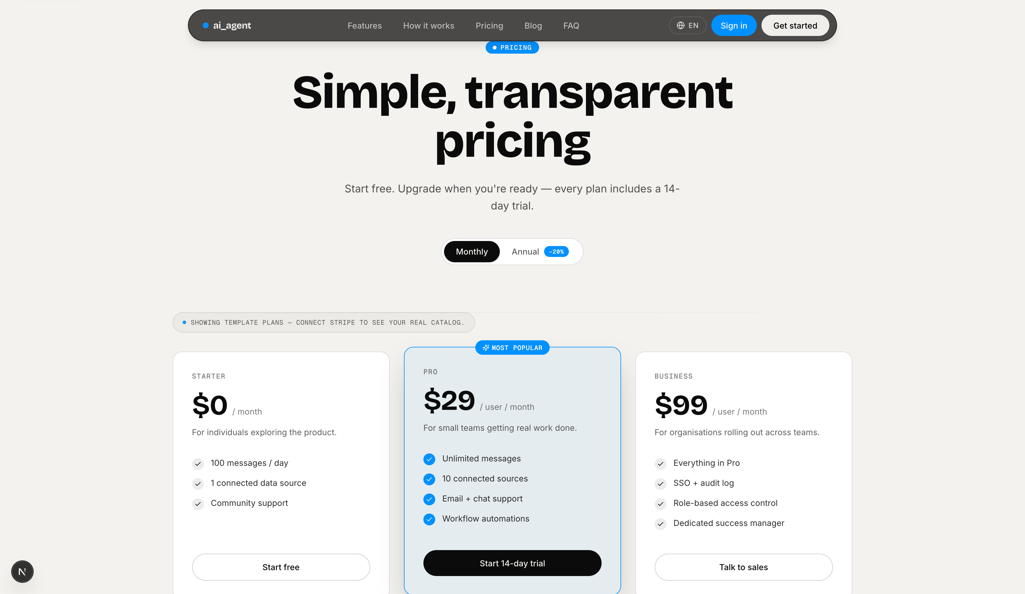 Pricing