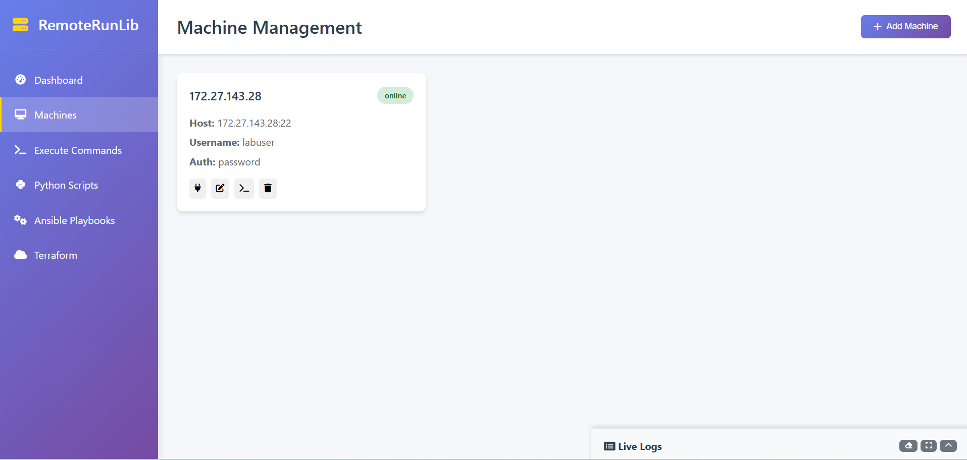 Machine Management