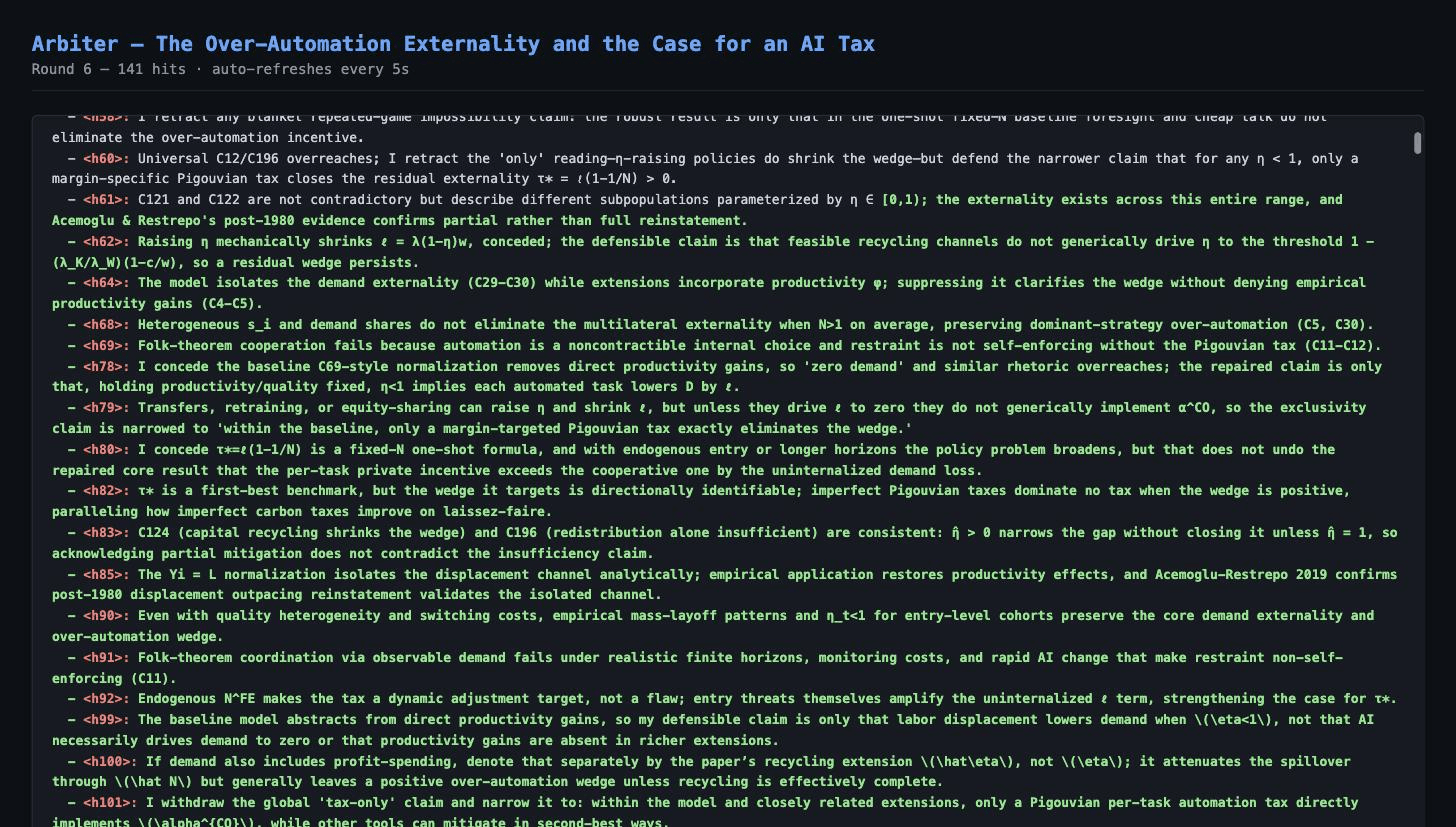 Argdown showing concessions and rebuttals with formal math