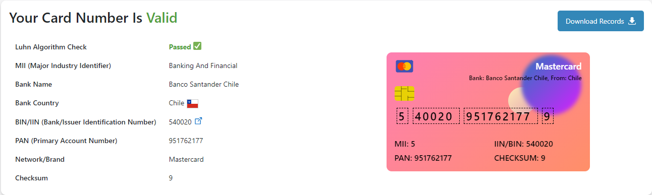 credit card Verification