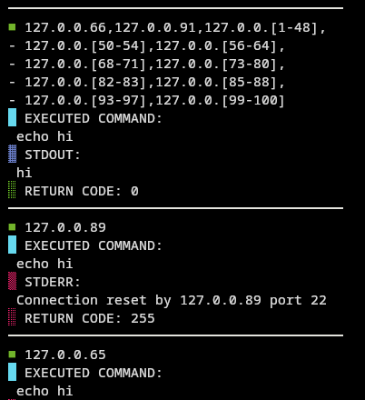 Return Code Summary