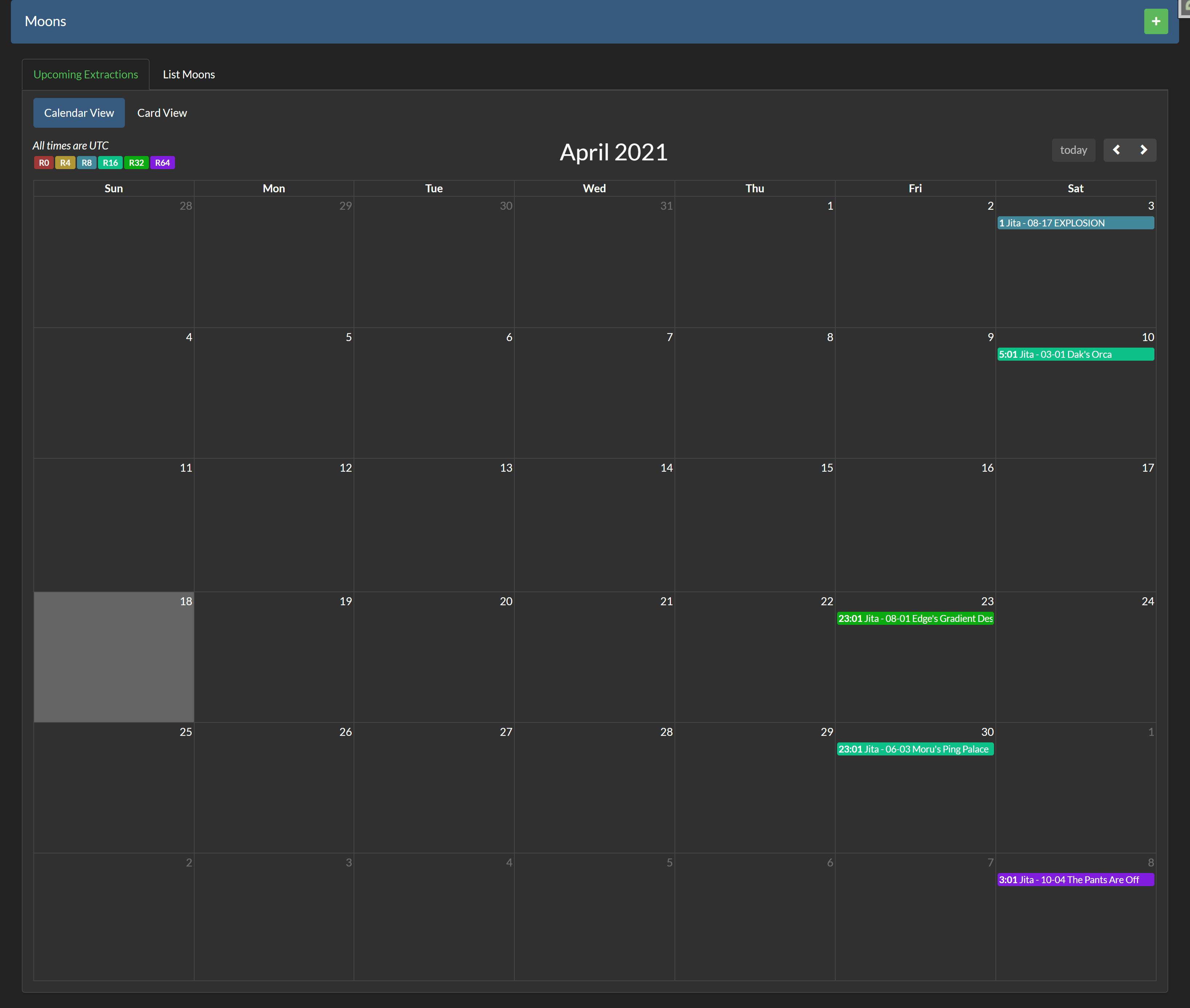 Calendar View