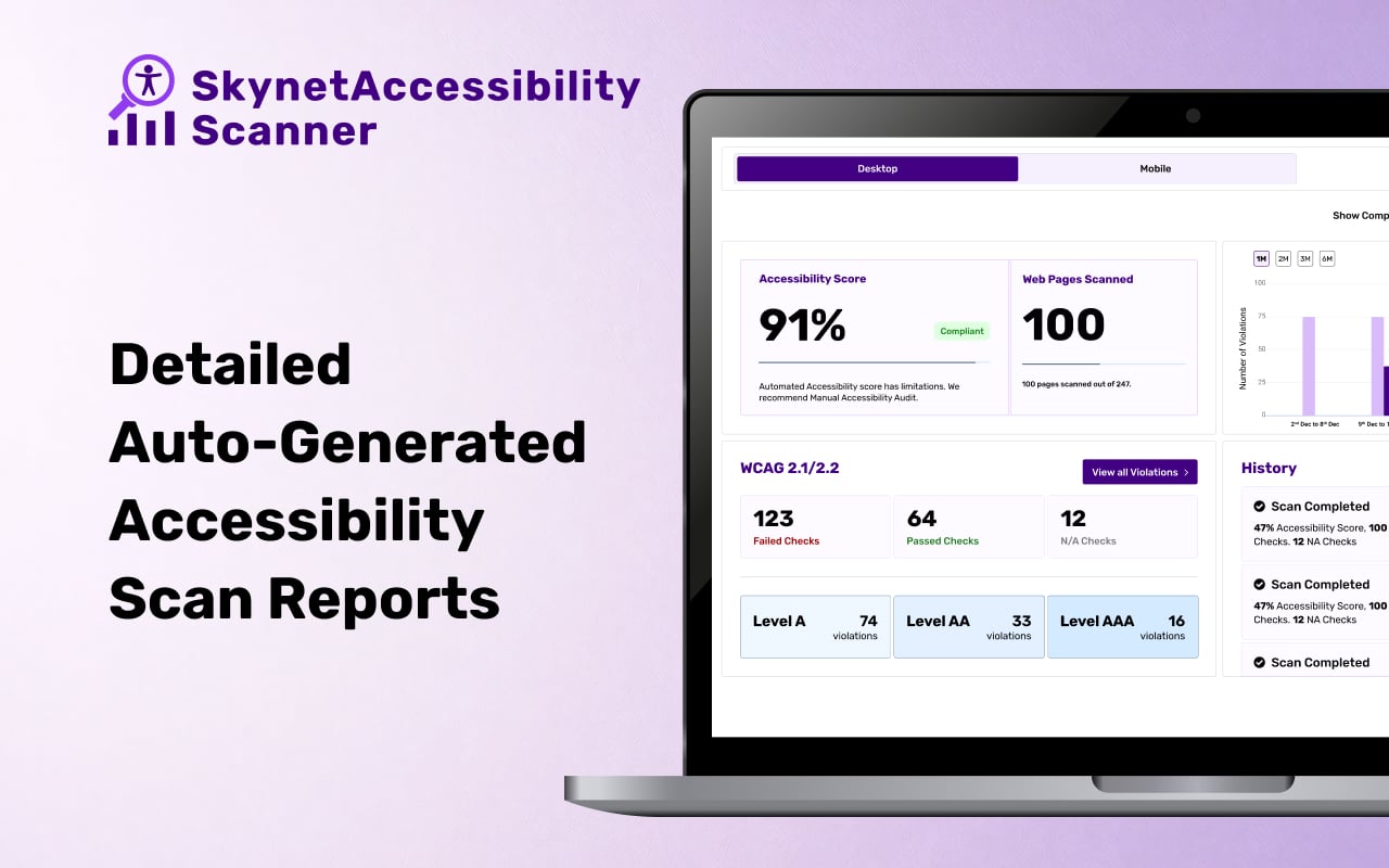 SkynetAccessibility Scanner Screenshot 2