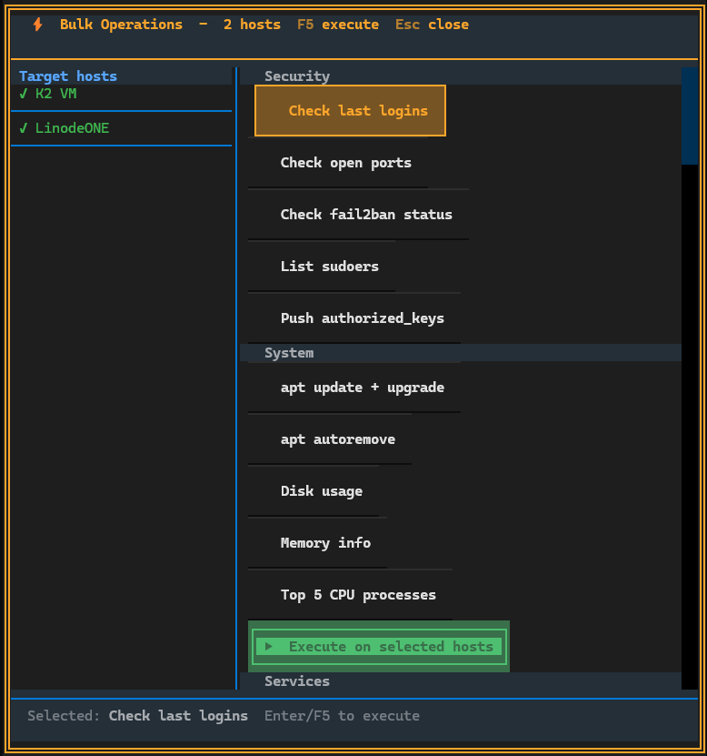 Bulk Commands - Select