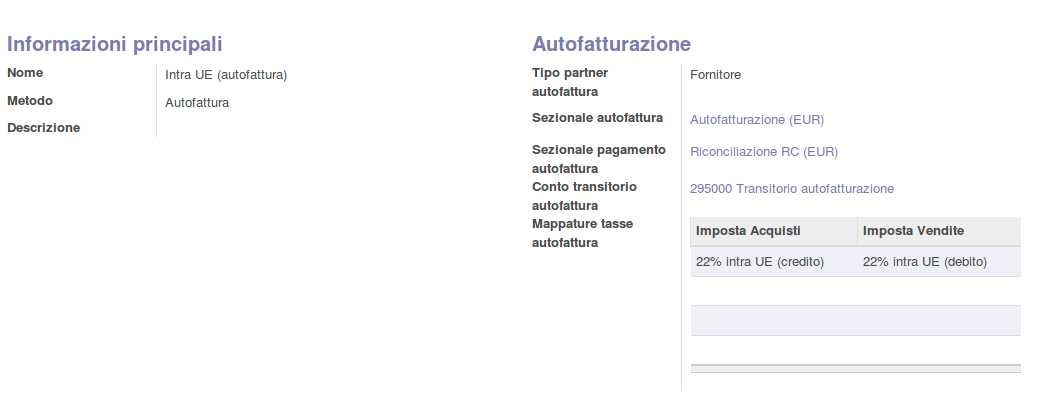 inversione contabile con Autofattura