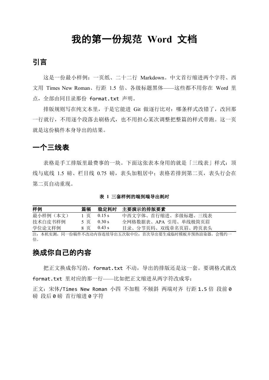 最小样例的输出