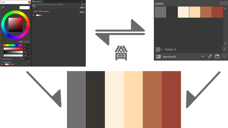 Krita palette