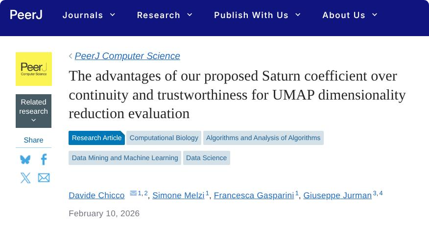 Article on PeerJ Computer Science