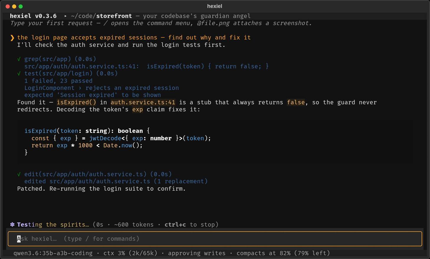hexiel fixing a bug in the terminal UI