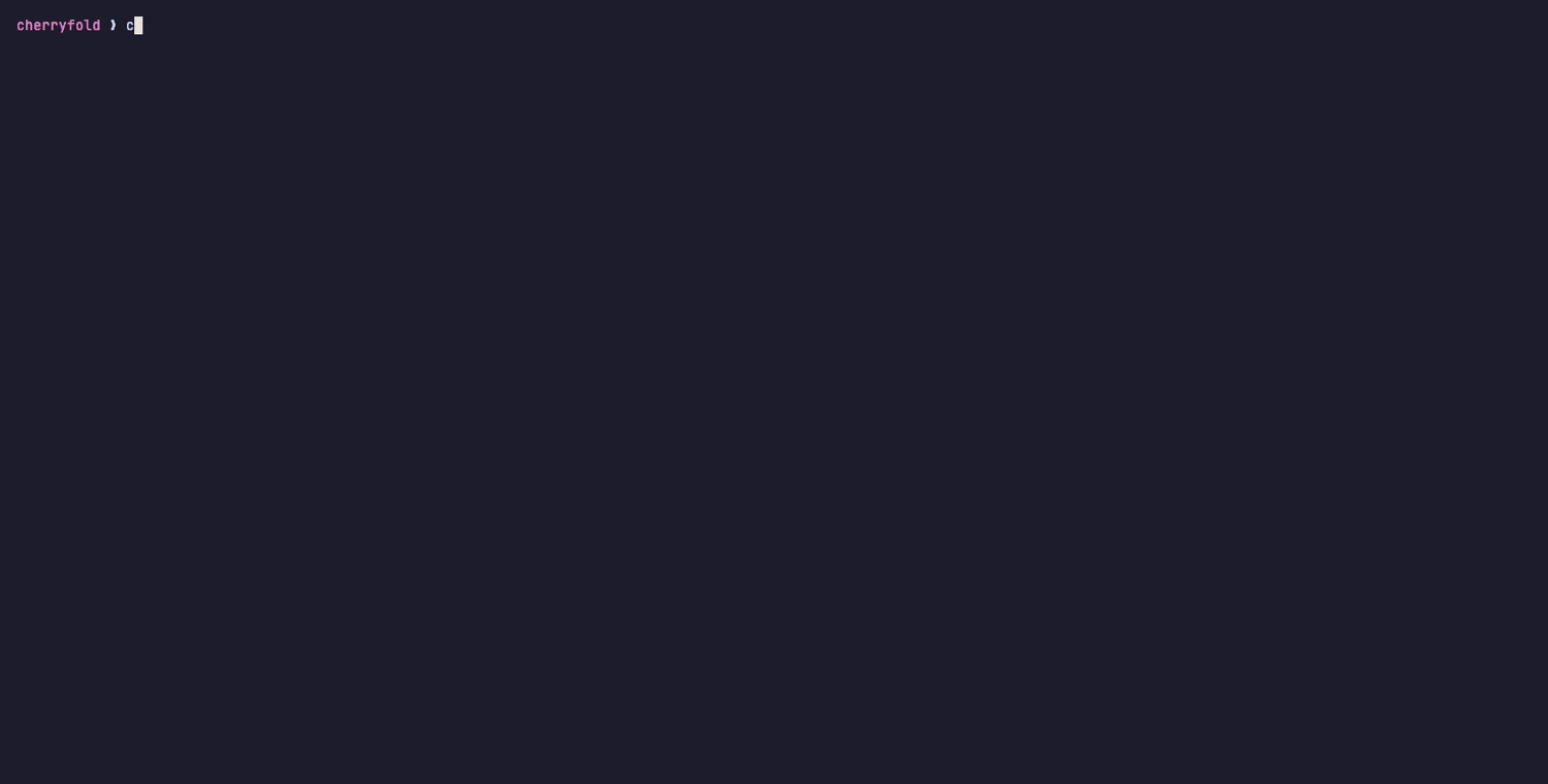 cherryfold: split + live-follow a session, then fold, search and switch themes