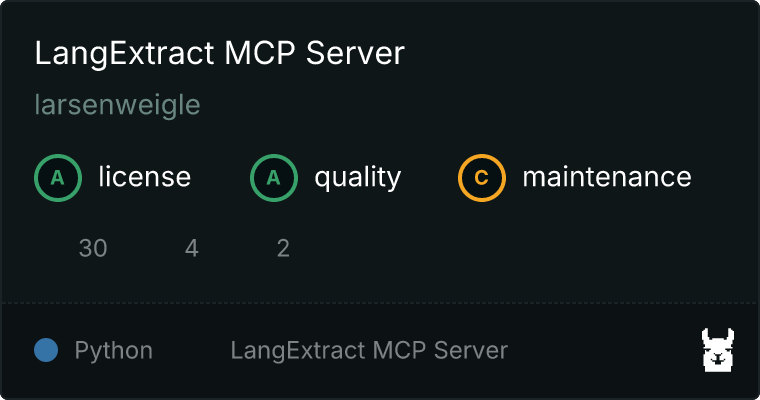 LangExtract Server MCP server