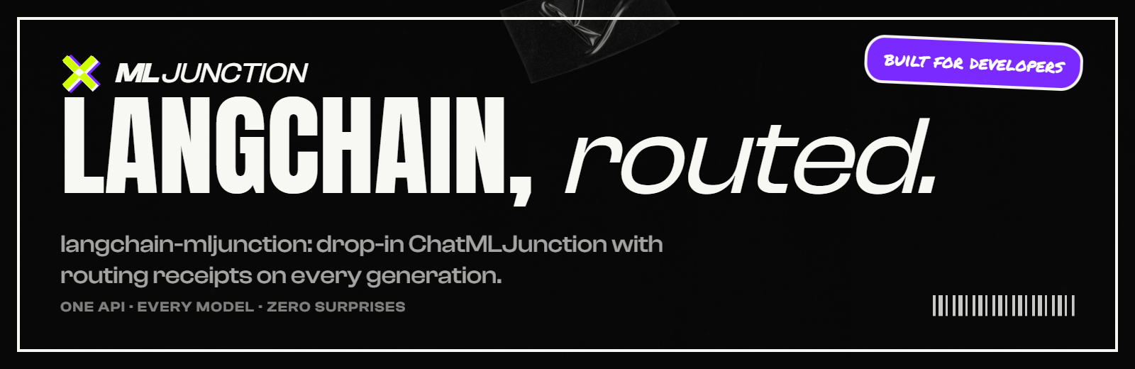 langchain-mljunction - LangChain, routed