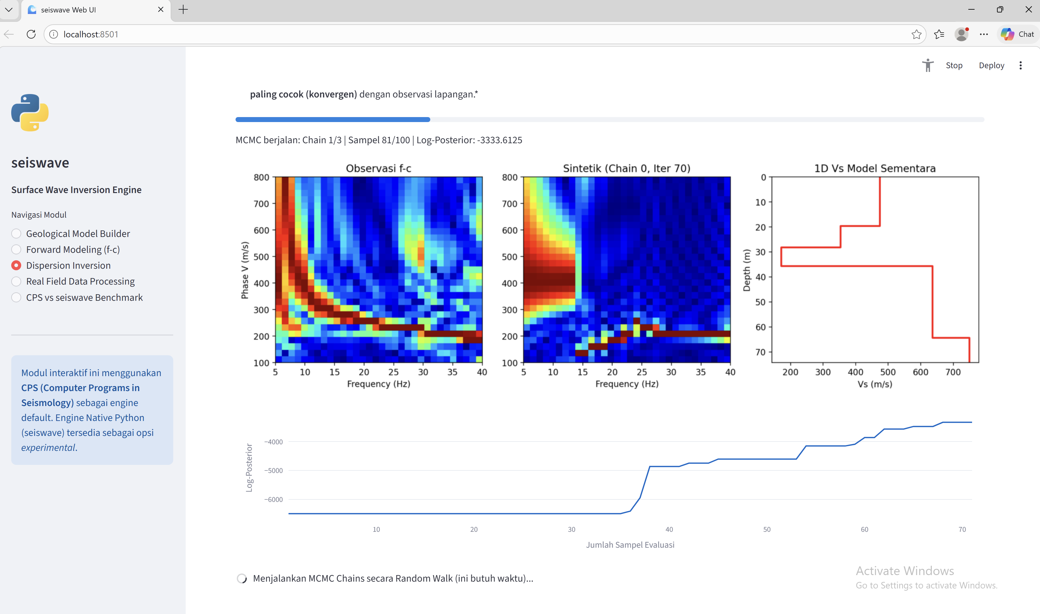 MCMC Inversion Process (Part 1)