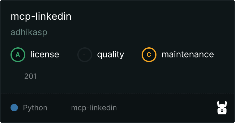 mcp-linkedin MCP server