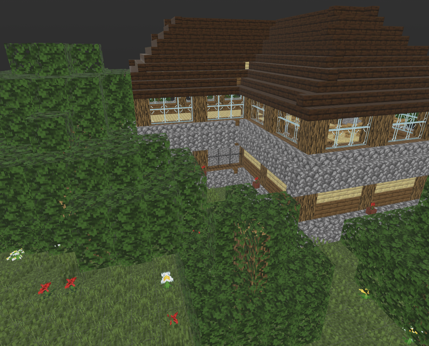 Textured Minecraft structure rendered as a PNG