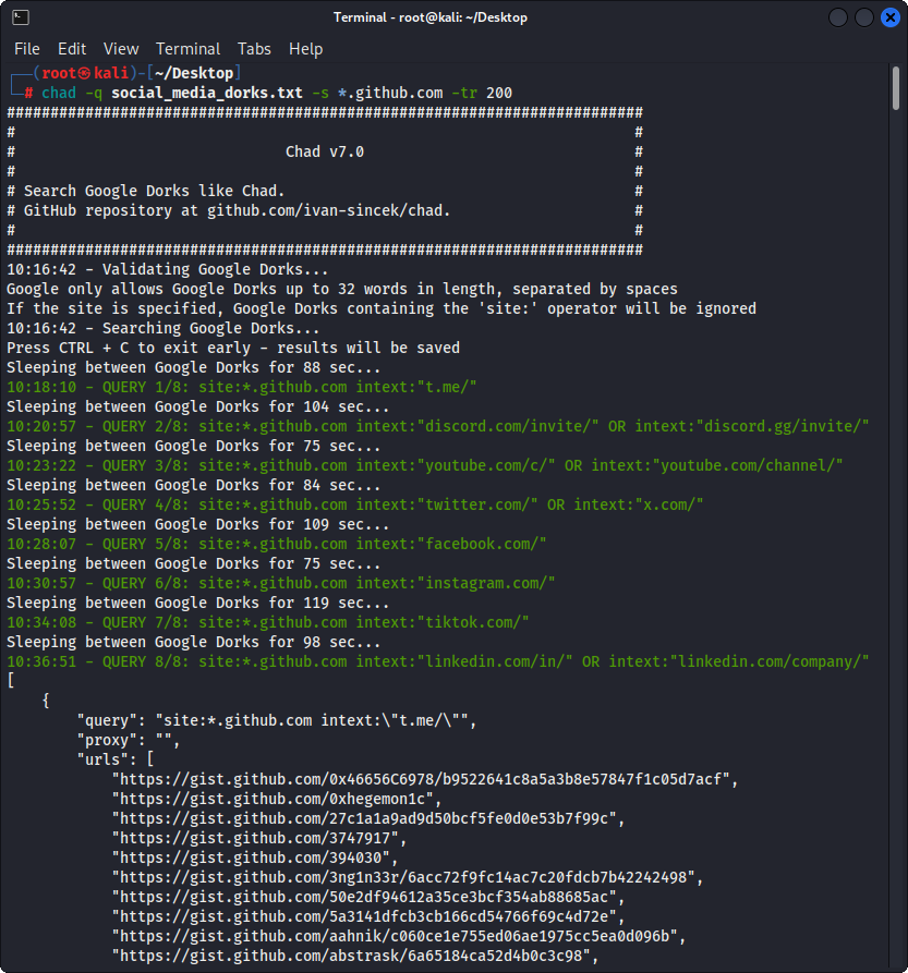 (Chad) Broken Link Hijacking - Multiple Google Dorks